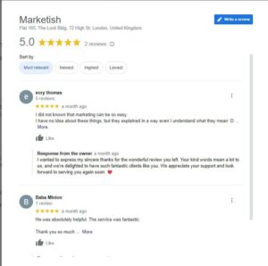 Marketish Customer Reviews